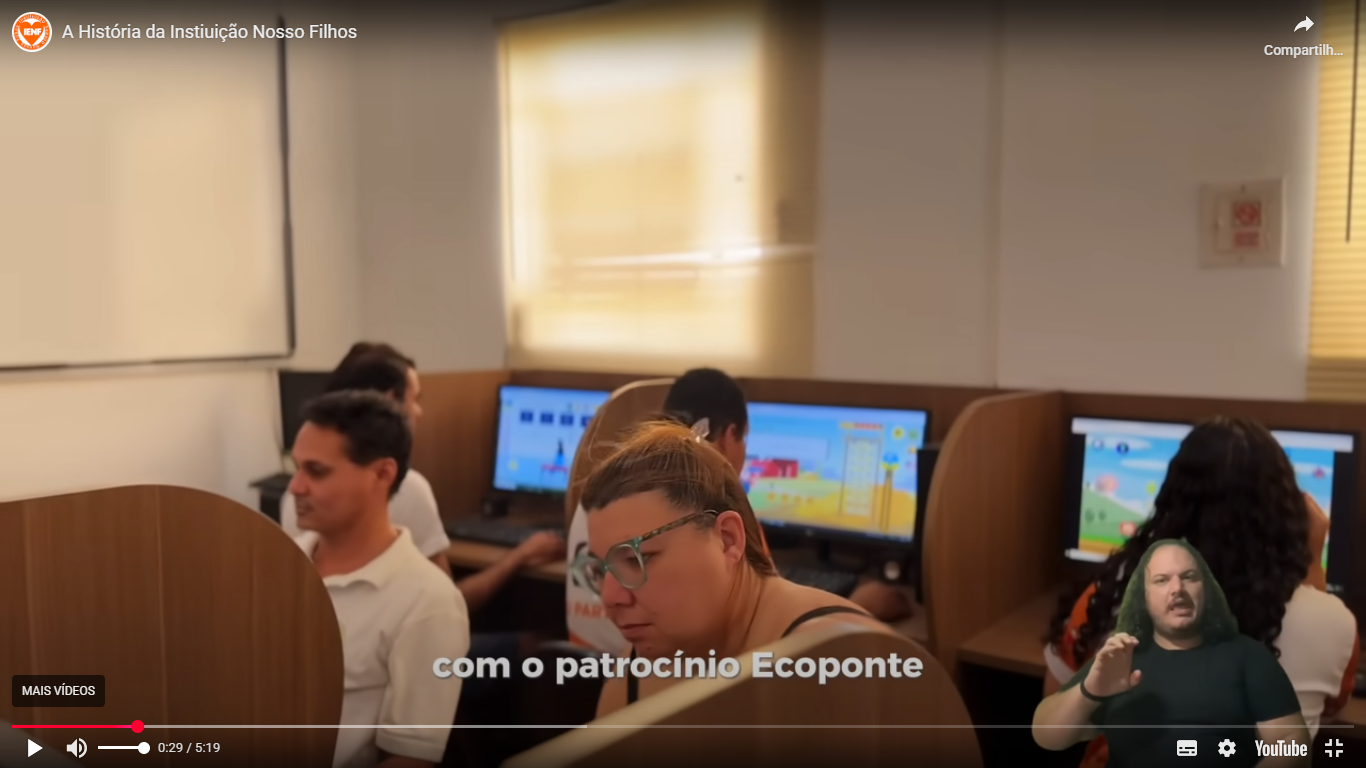 Oficina de inclusão digital — PCDs em laboratório de informática na IENF