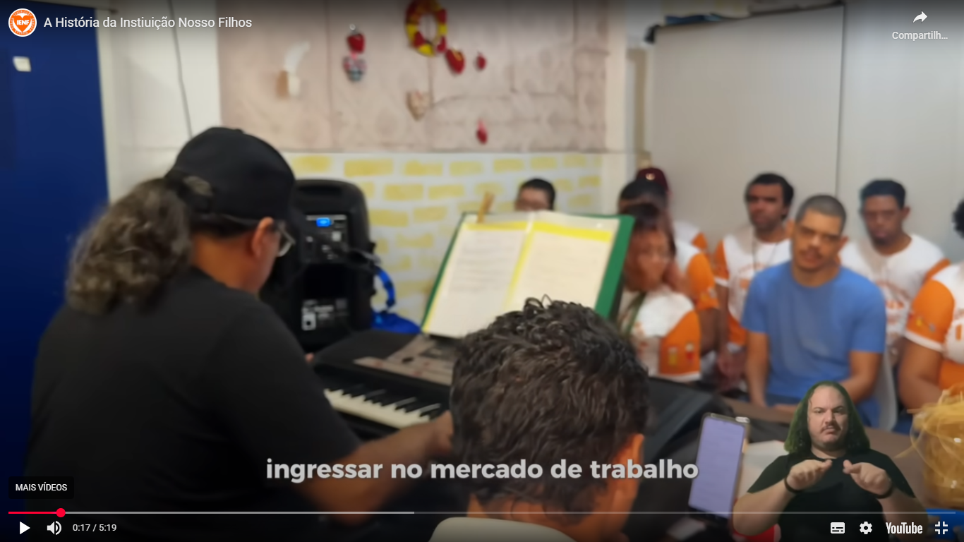 Oficina de música e expressão corporal — desenvolvimento de PCDs na IENF